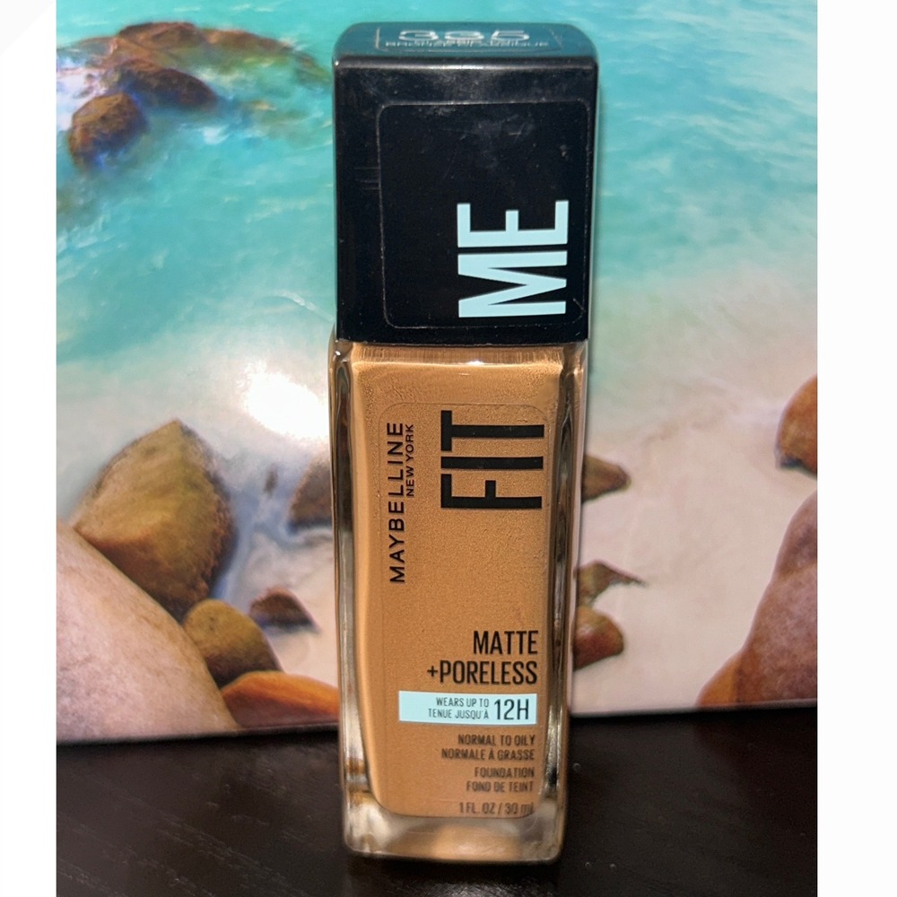 Maybelline Fit Me Matte + Poreless Foundation 335 Classic Tan 1oz NEW